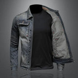 Faded Denim Jacket for Men