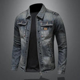 Faded Denim Jacket for Men