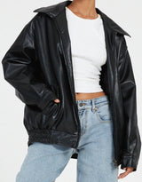 Zeraphine - Chaqueta oversize para mujer