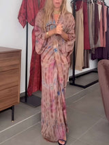 Kindara - Potiskované kimono šaty