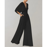 Celiane – Womens Wide Leg Fitted Jumpsuit