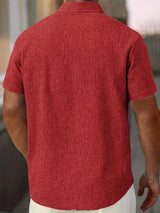 Lightweight Linen Blend Short Sleeve Shirt