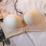 Strapless Underwear Women's Small Chest Thickened Gathered Up