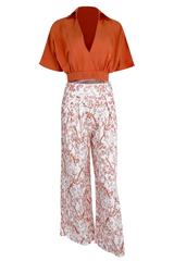 Genevora - Premium Satin Palazzo Set
