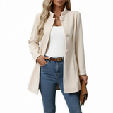Eliza – Womens Button Down A Line Coat