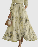 Meira - plisowana sukienka maxi