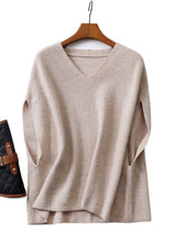 Marcelline – Damen Strickweste mit V-Ausschnitt
