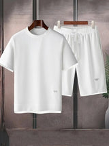 Waffle Knit T-Shirt Short Co-ord Set