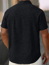 Lightweight Linen Blend Short Sleeve Shirt