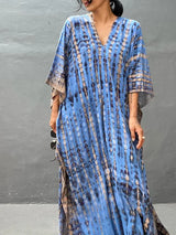 Velora - Printed Kaftan Maxi Dress