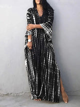 Velora - Printed Kaftan Maxi Dress