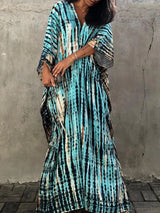 Velora - Printed Kaftan Maxi Dress