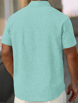 Lightweight Linen Blend Short Sleeve Shirt