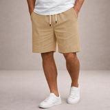 Pánské lněné šortky - Regular Fit prodyšné letní volnočasové