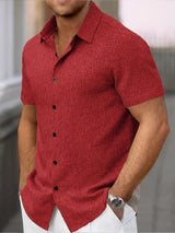 Lightweight Linen Blend Short Sleeve Shirt