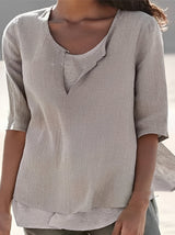 Marisse - Elegant bluse med lagdelt effekt