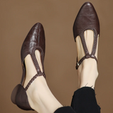 Δερμάτινες Mary Janes