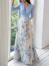 Arista – Floral Chiffon Maxi Dress Women