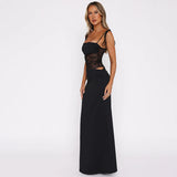 Ryella - Lace Floral Maxi Dress For Women
