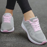 Elirah - Zapatillas casuales para caminar con cordones para mujer
