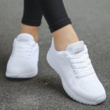 Elirah - Zapatillas casuales para caminar con cordones para mujer
