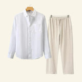 Caelric - Linen Mens Shirt And Trousers Set