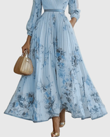 Meira - plisowana sukienka maxi