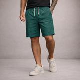 Pánské lněné šortky - Regular Fit prodyšné letní volnočasové