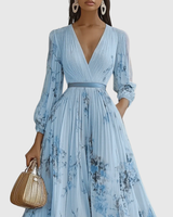 Meira - plisowana sukienka maxi