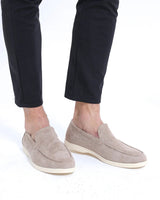 Men's Suede-Look Slip-On Loafers with Comfort Sole