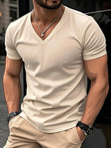 V-Neck Slim Fit Men's T-Shirt
