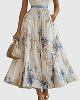 Meira - plisowana sukienka maxi