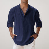 Nathaniel – Mens Relaxed Long Sleeve Button Shirt