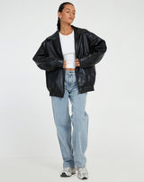 Zeraphine - Chaqueta oversize para mujer