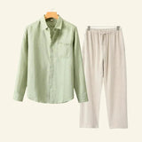 Caelric - Linen Mens Shirt And Trousers Set