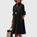 Avelyn – Midi Dress With Pockets for Effortless Elegance