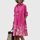 Avelyn – Midi Dress With Pockets for Effortless Elegance