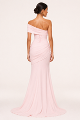 Robe longue femme épaules dénudées avec coupe élégante et festive - Aurelia