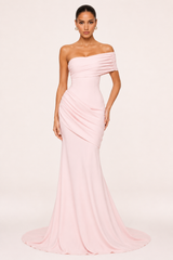 Robe longue femme épaules dénudées avec coupe élégante et festive - Aurelia