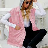 Kyverra – Denimvest til kvinder med hætte og slidt look