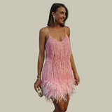 Robe de cérémonie mini luxueuse