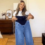Wide-Leg Maternity Jeans
