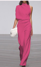 Sophisticated and Elegant Women's Fluid Summer Jumpsuit