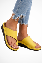Women Orthopedic Toe Loop Wedge Sandals