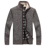 Men's knitted waistcoat – zip fastening at the front