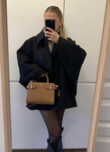 Valestra – Oversized vlněný kabát pro ženy