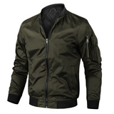 Roderic – Men’s Stand Collar Jacket with Ribbed Cuffs