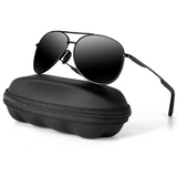 Joey | Polarized Aviator Sunglasses with UV400 Protection - Lightweight Metal Frame 3