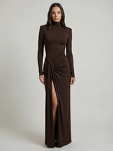 Lunarie - Rüschiges elegantes Maxikleid
