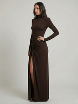 Lunarie - Rüschiges elegantes Maxikleid